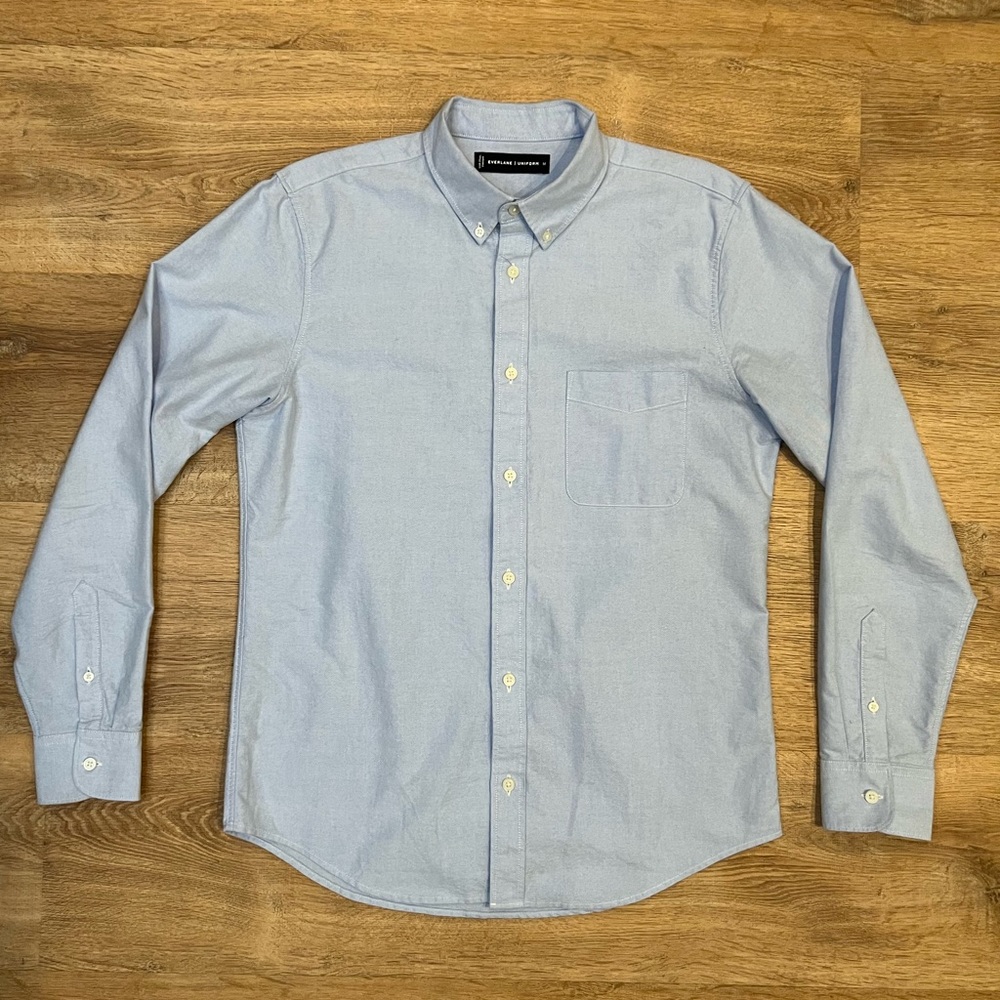 Everlane Men’s Light Blue Slim Fit Japanese Oxford | Uniform Size Medium